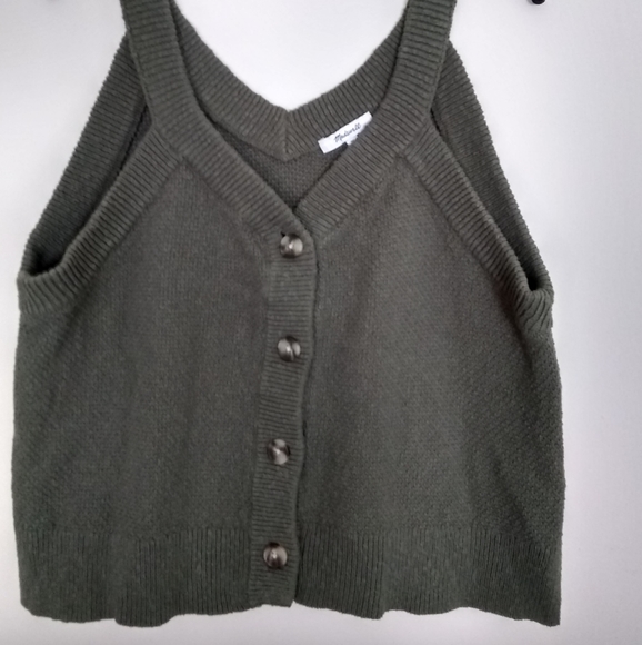 Madewell Wakefield Button Front Sweater Tank Top - Picture 5 of 8
